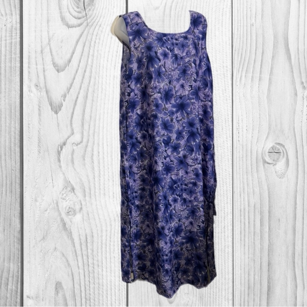 Vintage 90s Floral Short Sleeve Maxi Dress‎ whimsical Fairy size Large